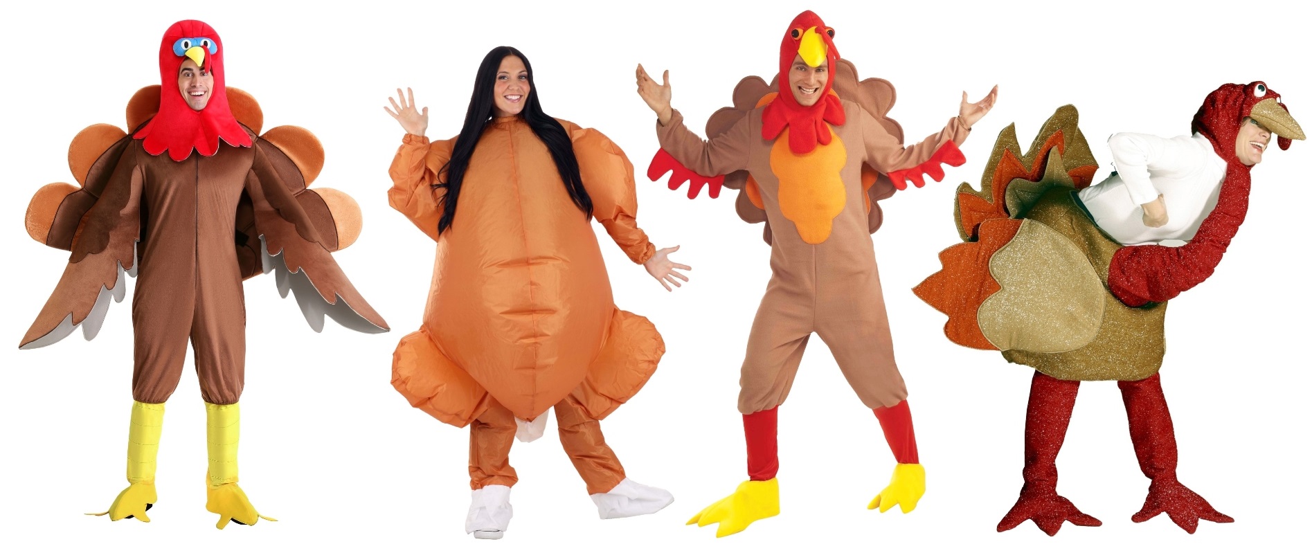 Inflatable Christmas Roast Turkey Fancy Dress Man Costume 