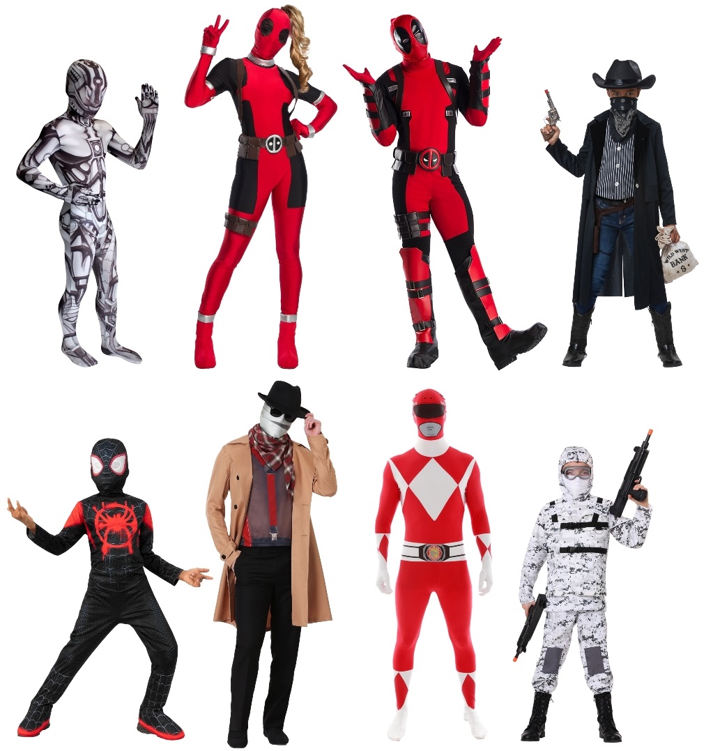 Halloween Costumes with Fabric Masks