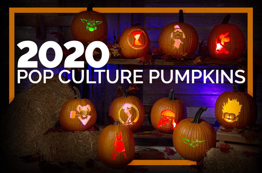 These Pop Culture Halloween Pumpkin Stencils are Totally 2020