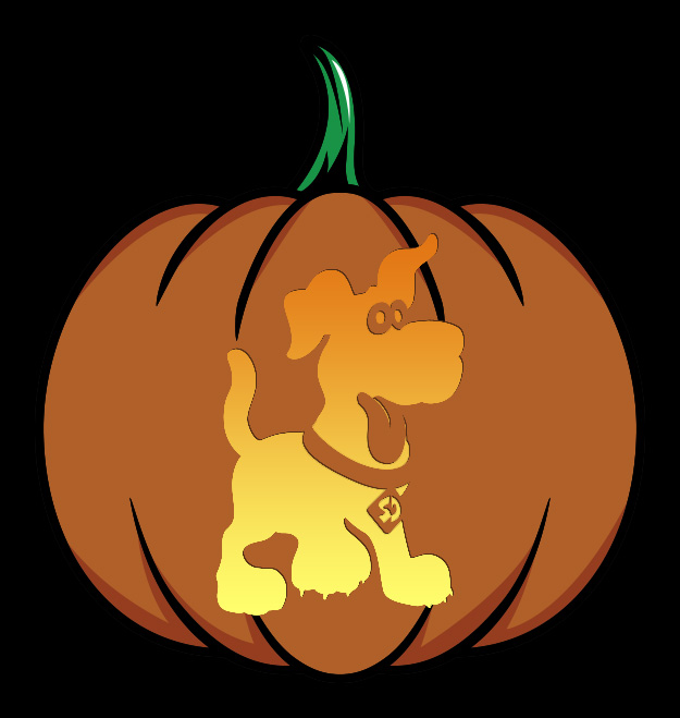 Puppy Scooby-Doo Pumpkin Design