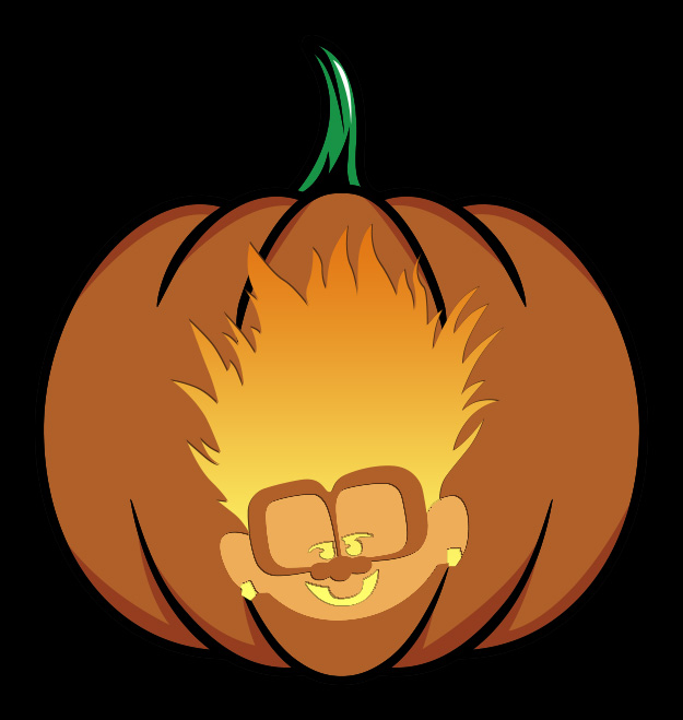 Trolls tiny Diamond Pumpkin Design