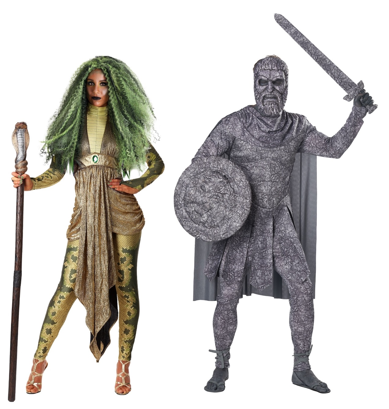 Medusa and Stone Man Costume