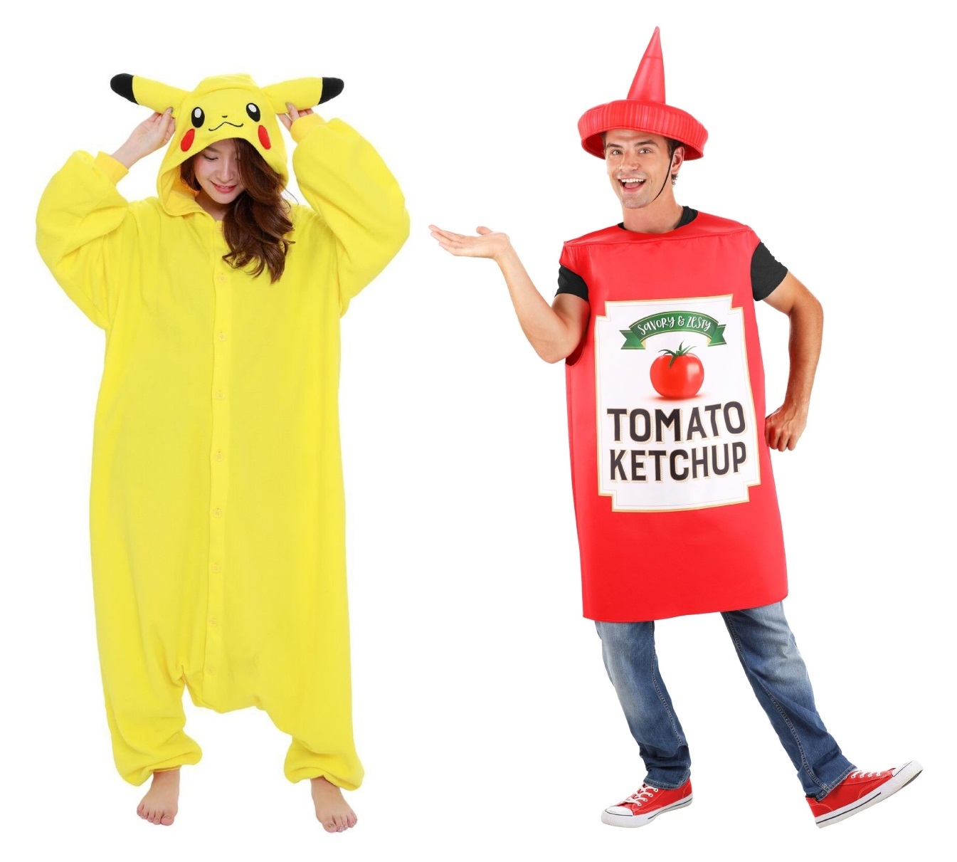 Pikachu and Ketchup Costume