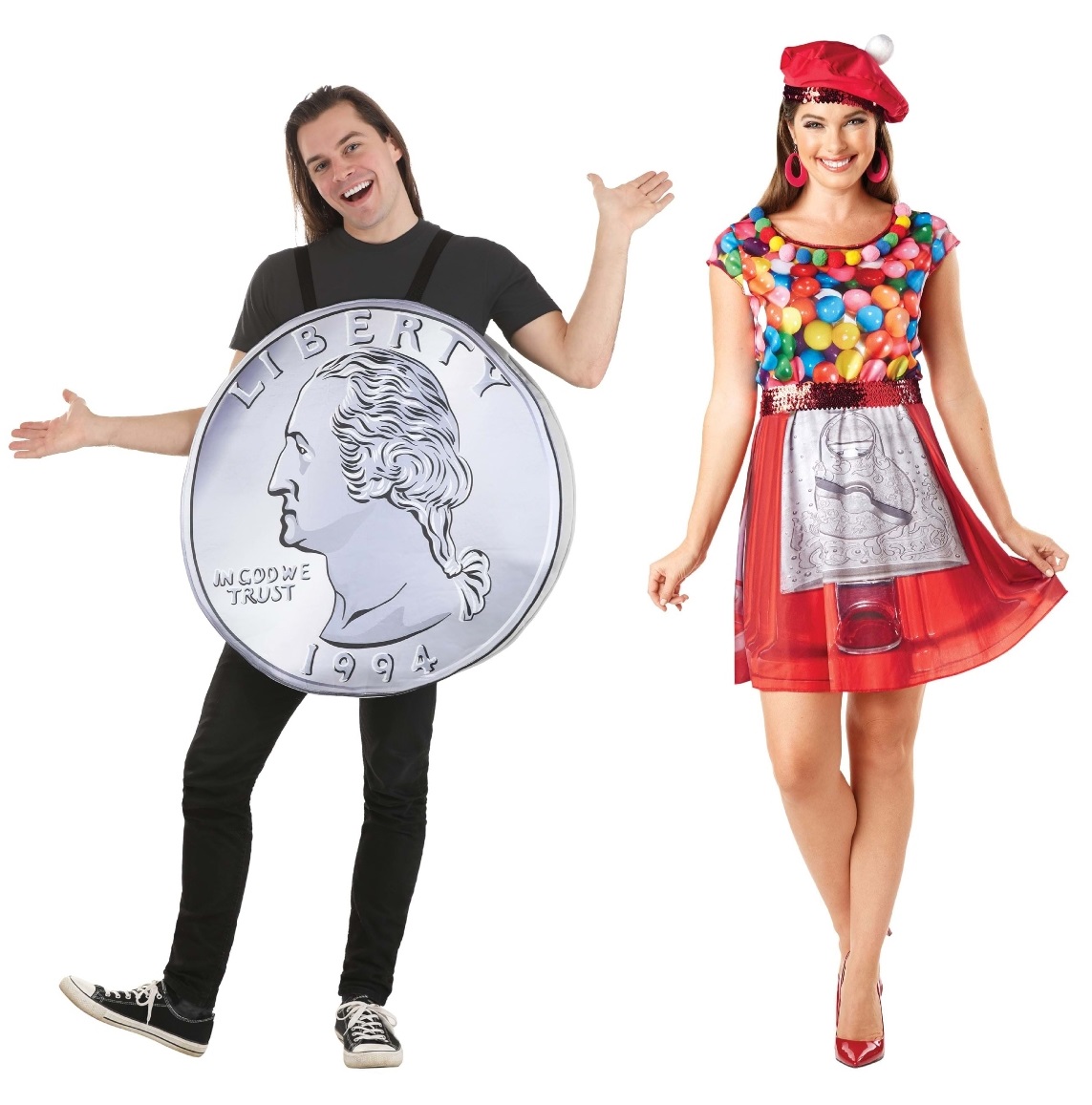 Quarter and Gumball Machine Costume