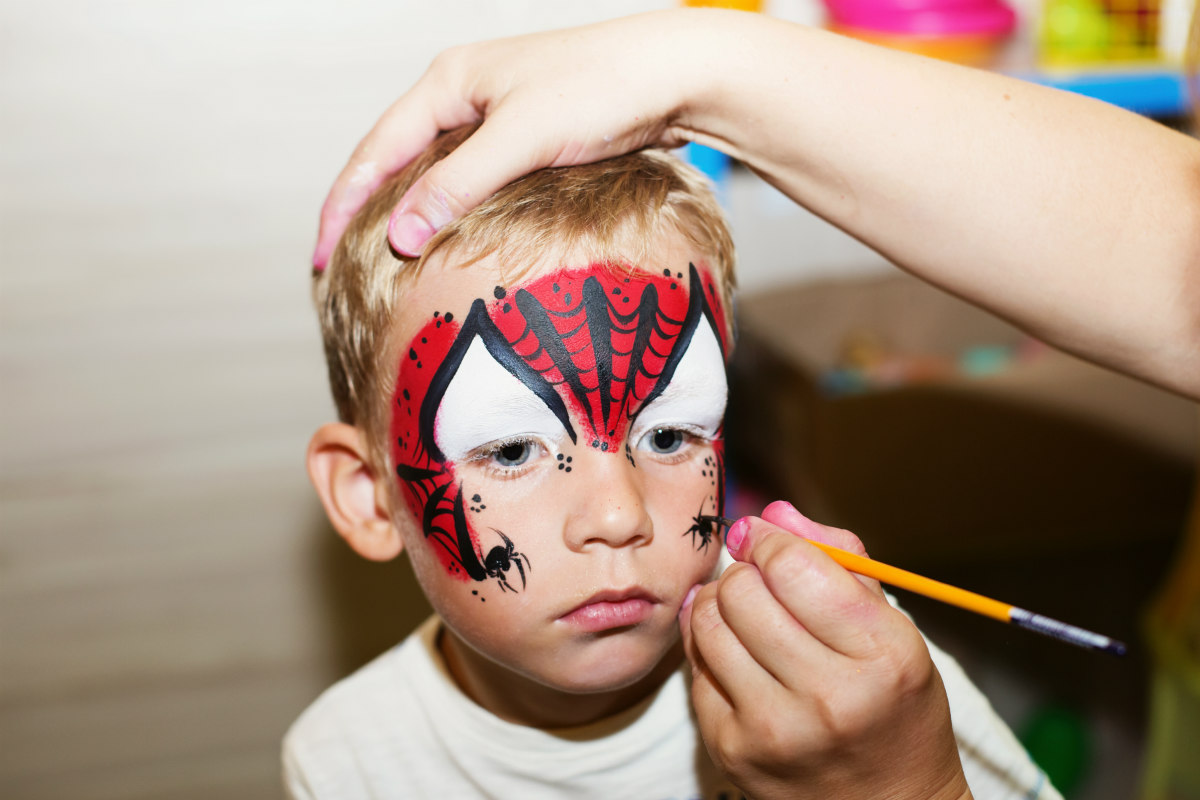 Spider-Man Face Painting