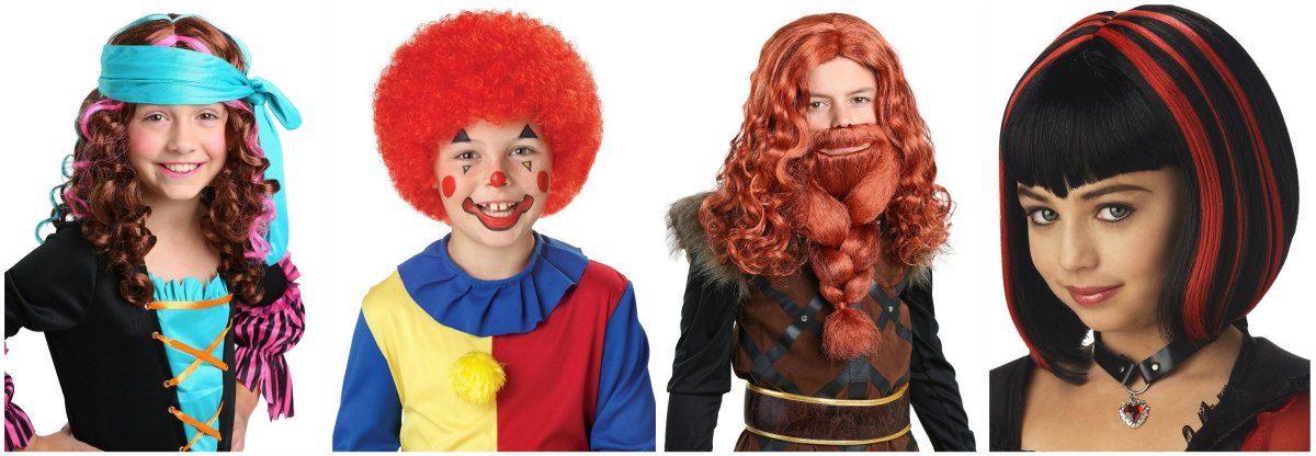 Kids' Red Wigs