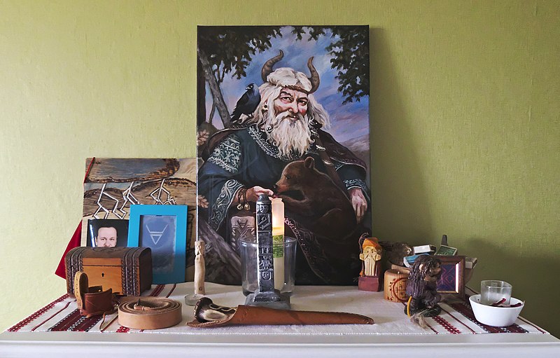 Slavic Home Altar Veles