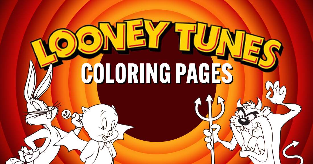 Halloween-Themed Looney Tunes Coloring Pages