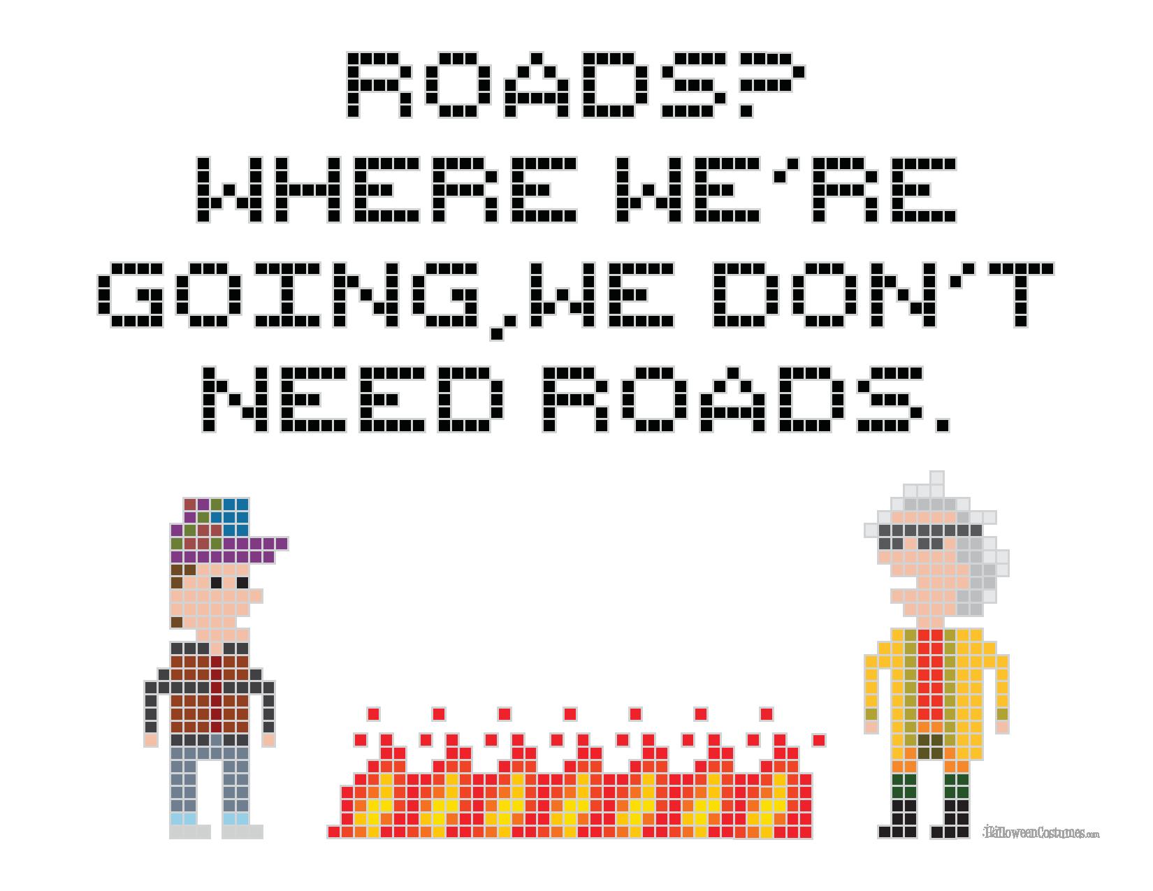 Back to the Future Cross Stitch Pattern