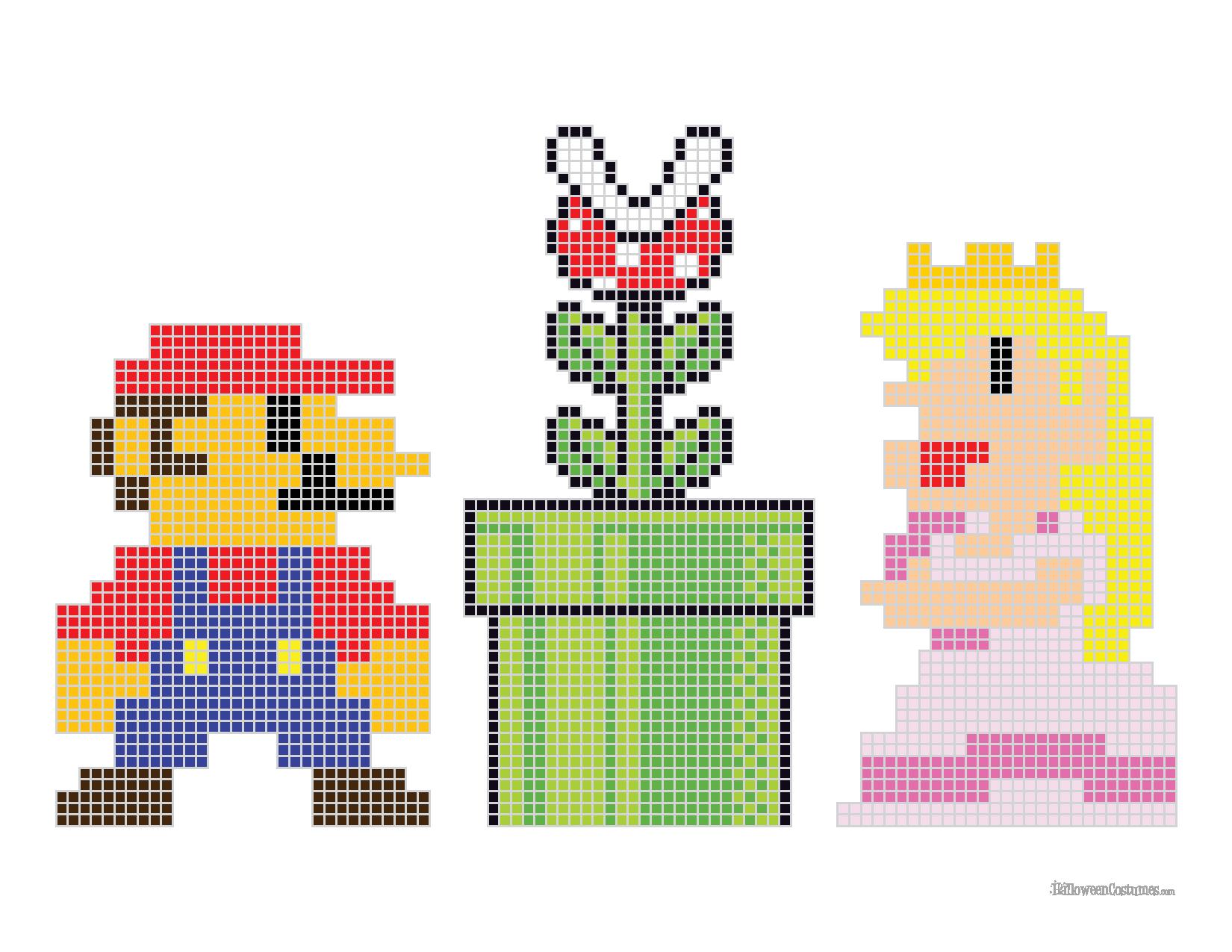 Mario Bros. Cross Stitch Pattern