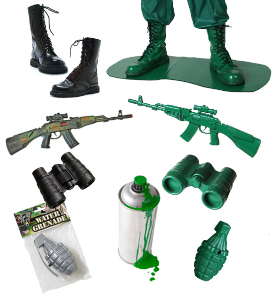 DIY Green Army Man Accessories