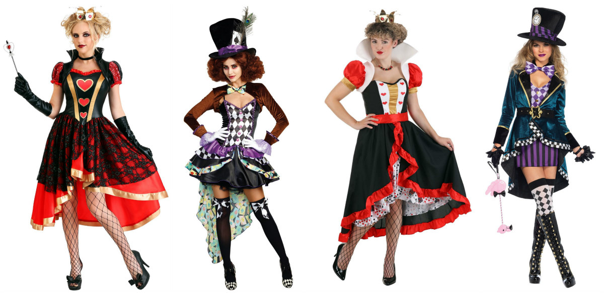 Alice in Wonderland High Low Dress Costumes