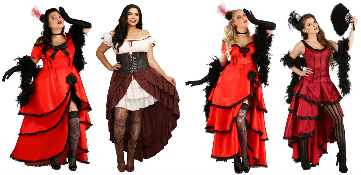 Burlesque High Low Dress Costumes