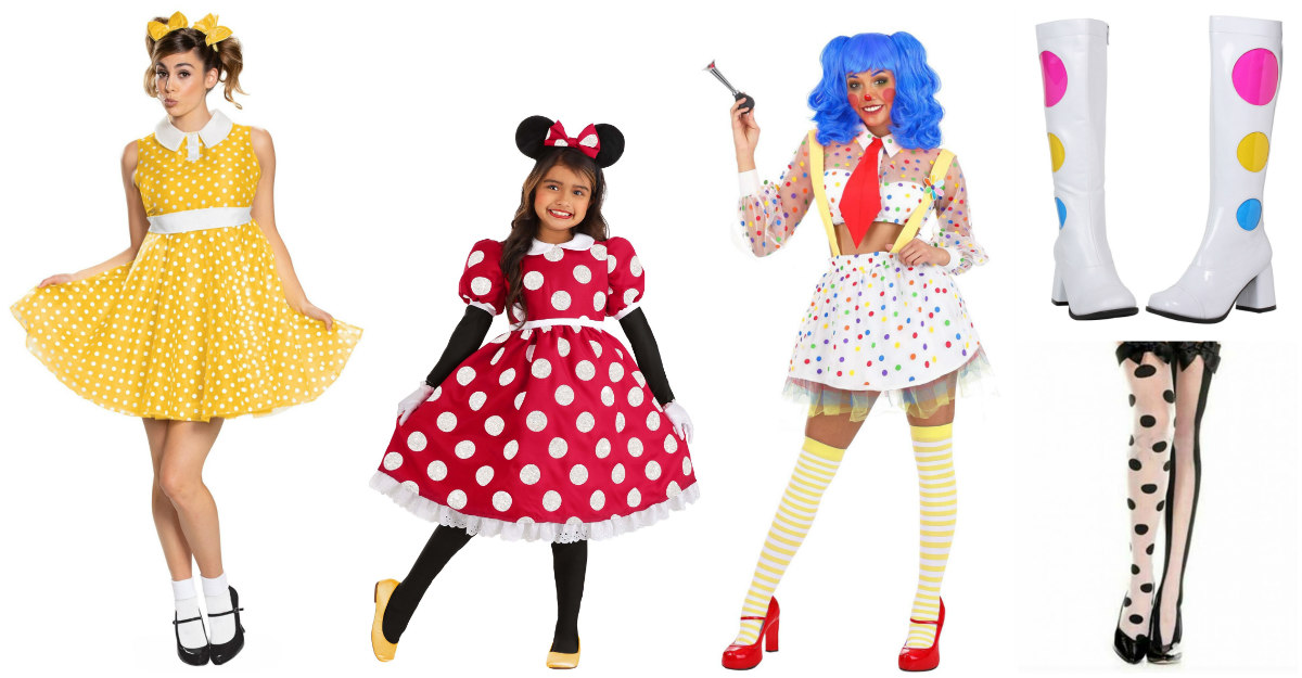 Polka Dot Accessories and Dresses for Pop Art Costumes