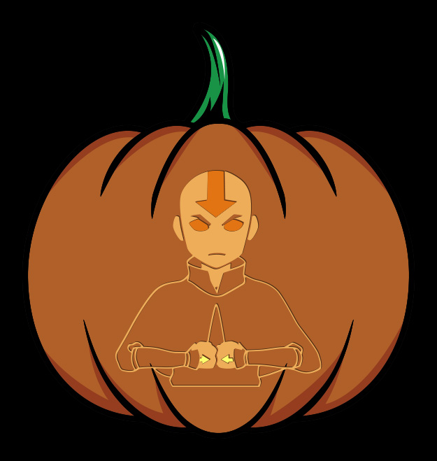 Avatar: The Last Airbender Pumpkin Stencil