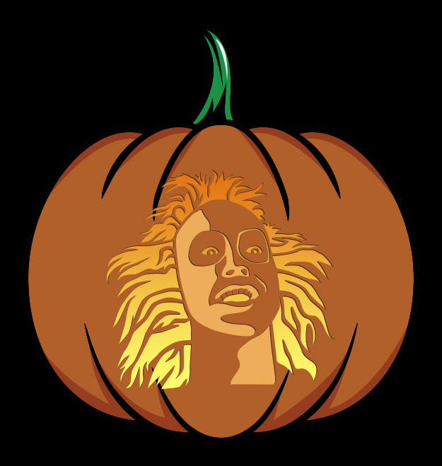 Beetlejuice Beetlejuice Pumpkin Stencil