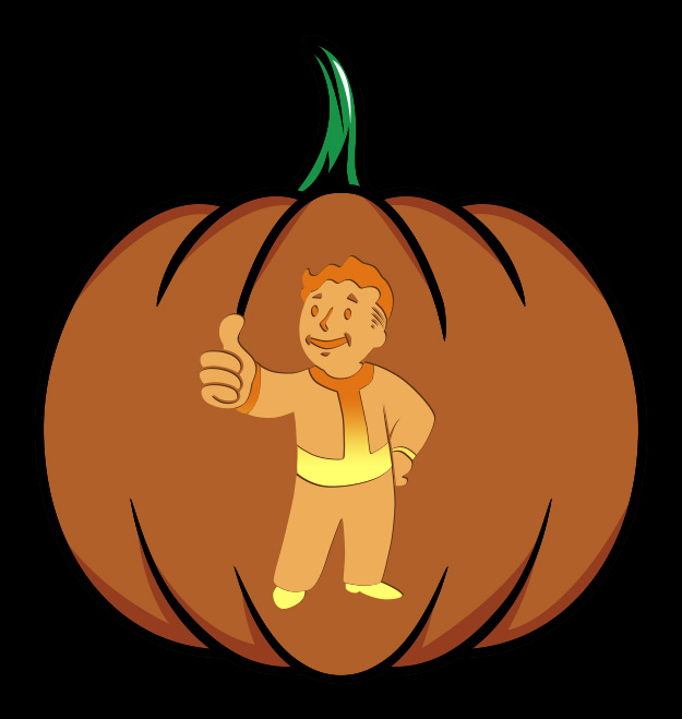 Fallout Pumpkin Stencil