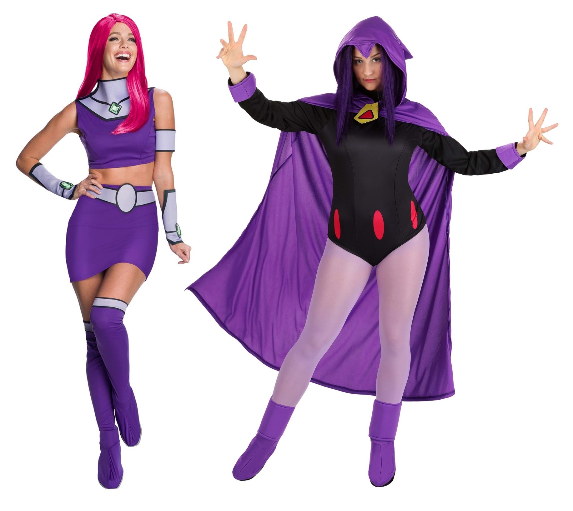 Starfire and Raven Costumes