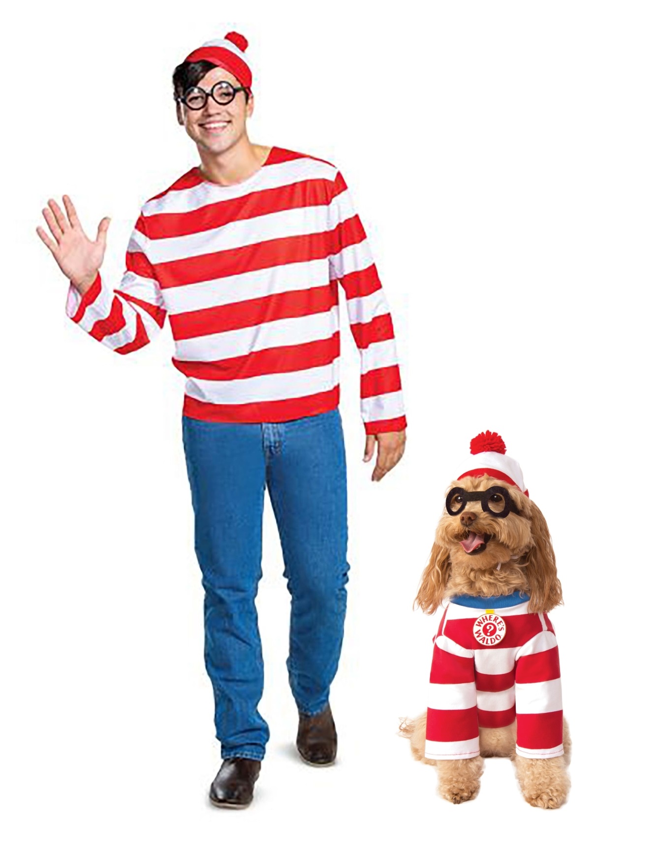 Waldo Costumes for Pets and People