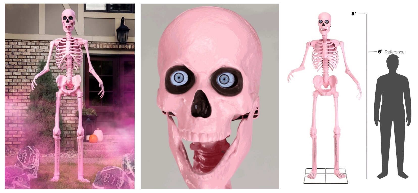 Ms. Vanderbones Pink Skeleton Animatronic