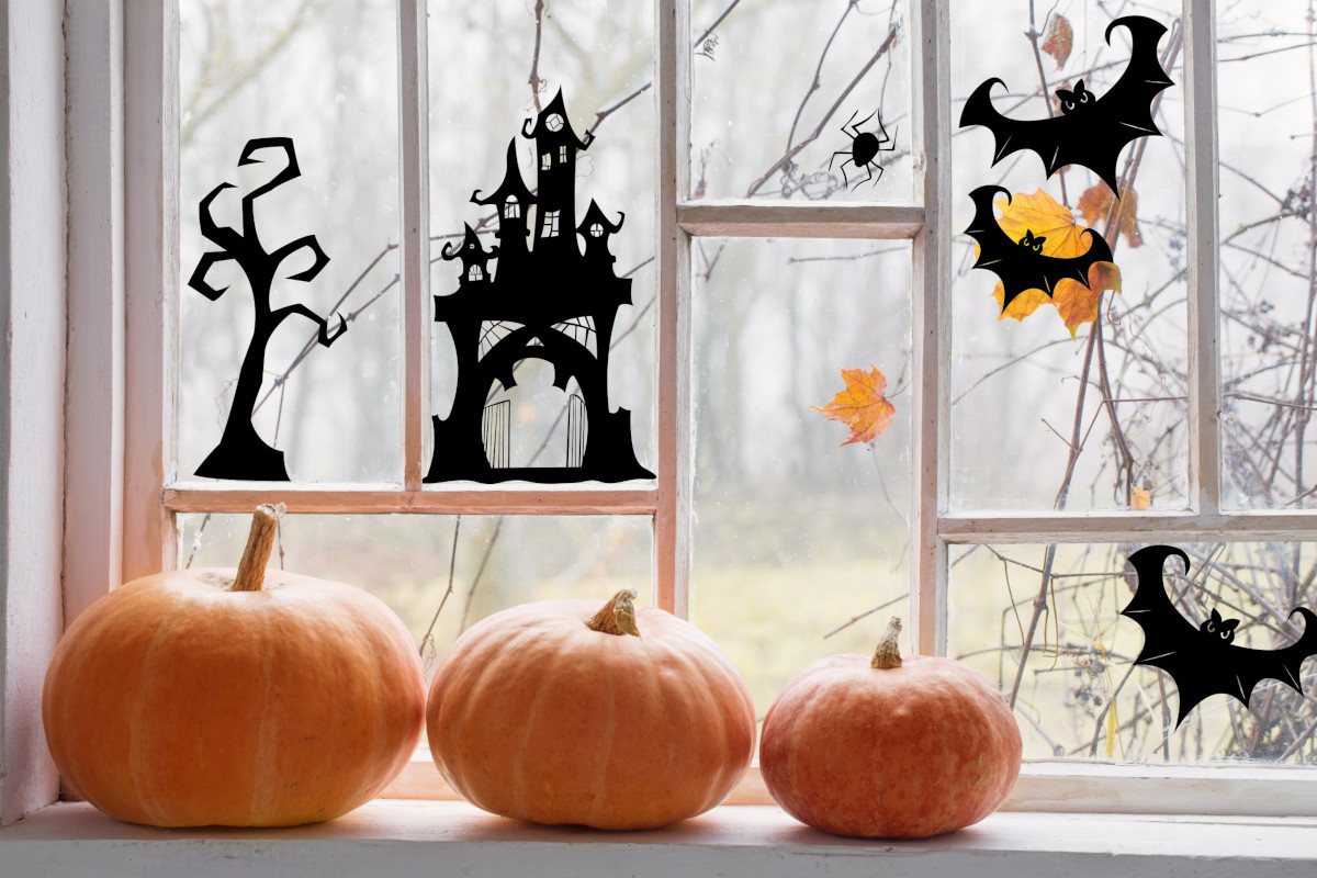 Halloween Window Silhouettes