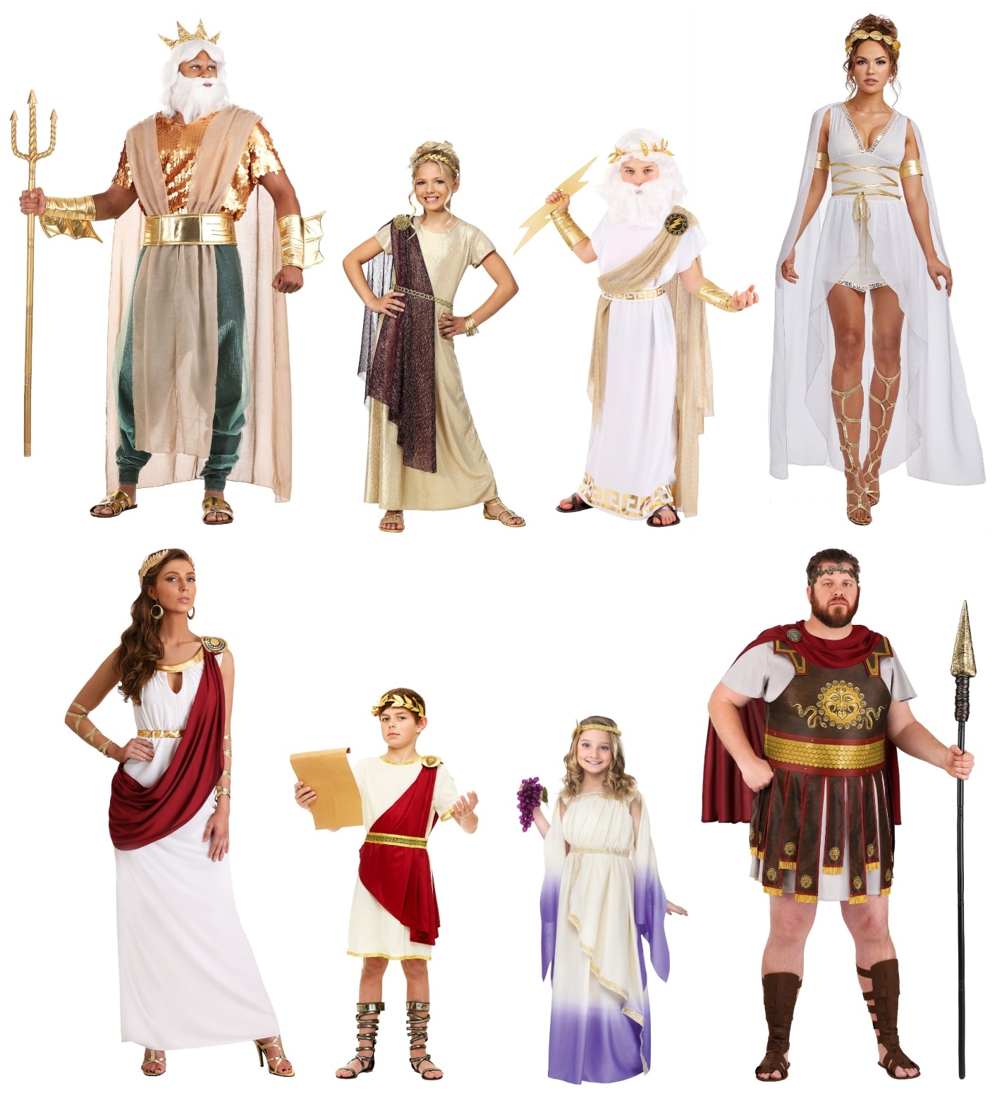 Roman and Greek Group Costumes