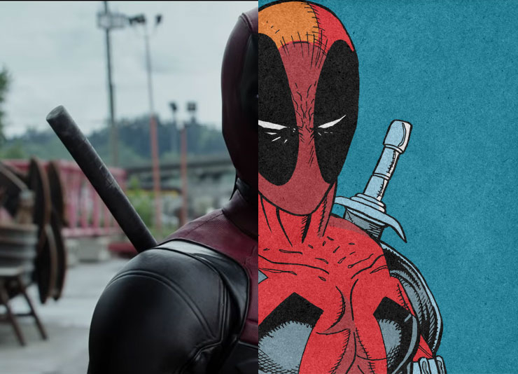 Deadpool Comics vs. Movie Comparison