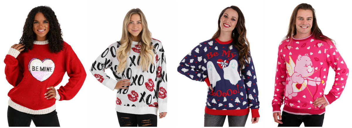 Ladies valentine outlet sweaters