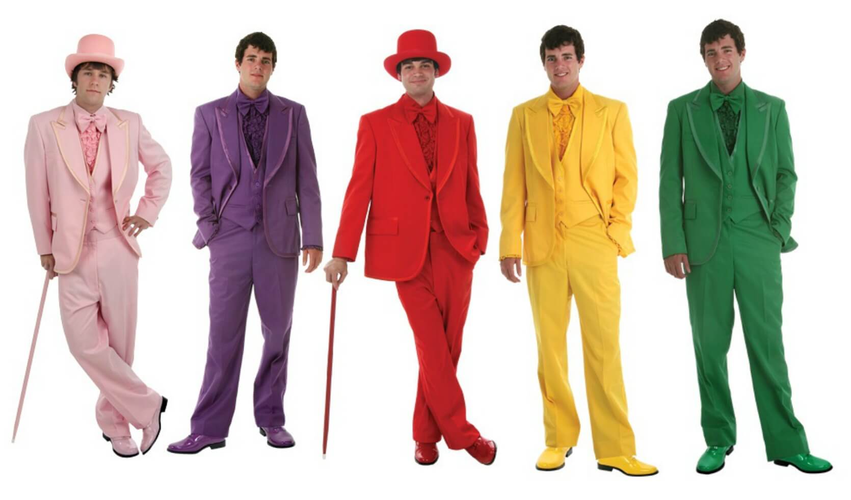 Bright Colored Tuxedos and Suits