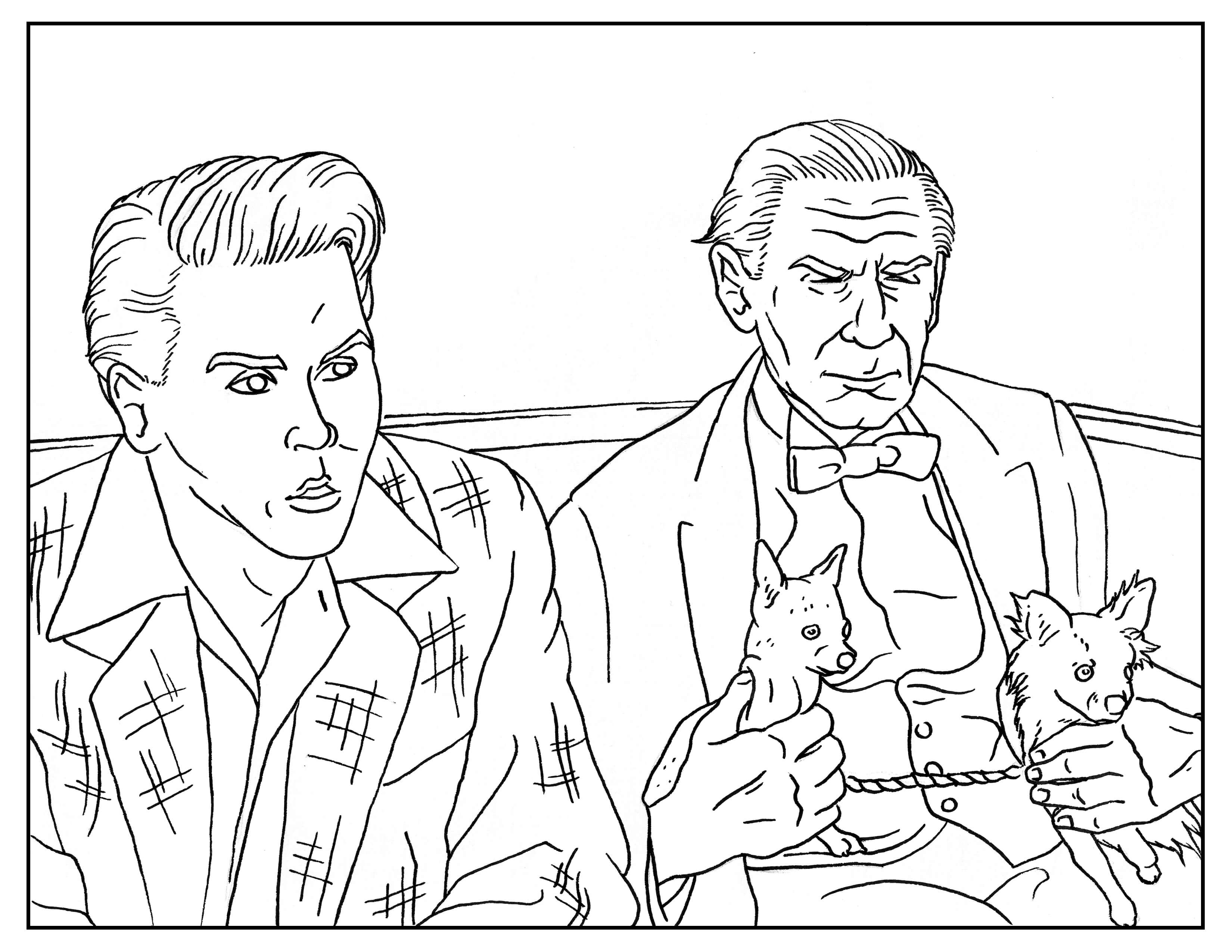 Ed Wood Coloring Book Page