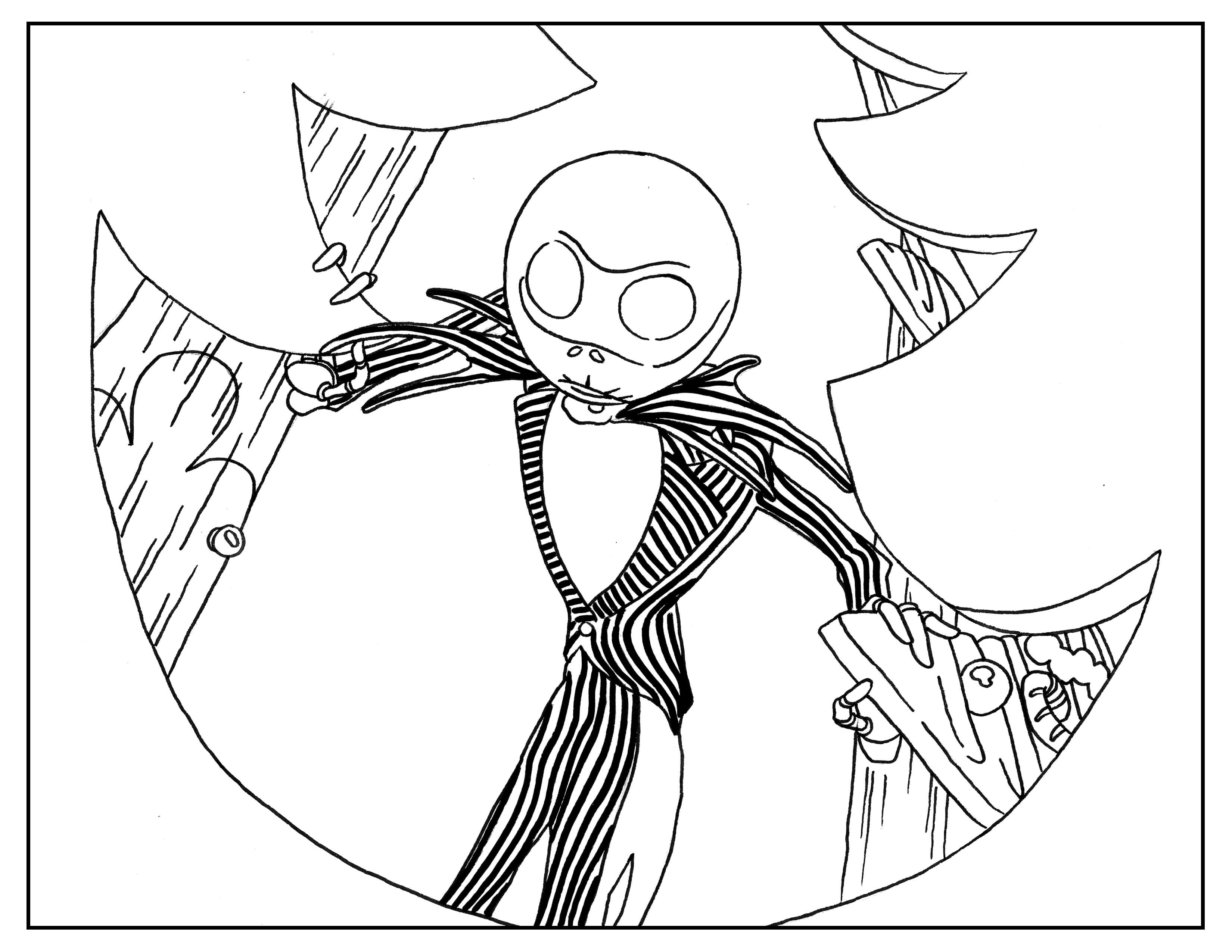 Nightmare Before Christmas Adult Coloring Book