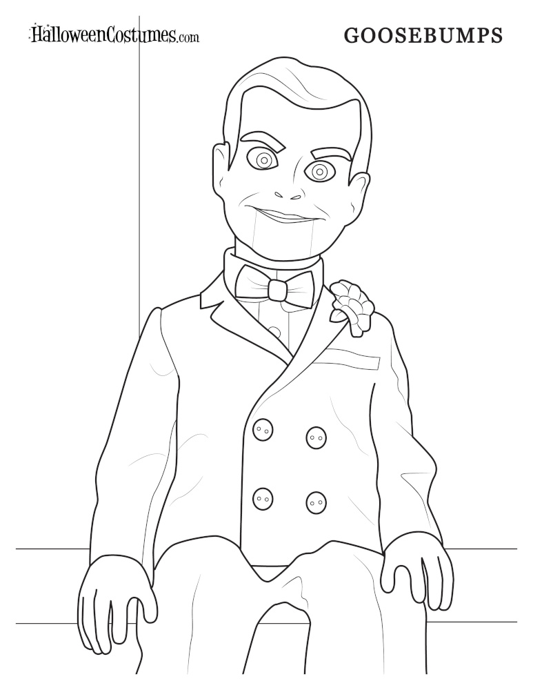 Goosebumps Coloring Page