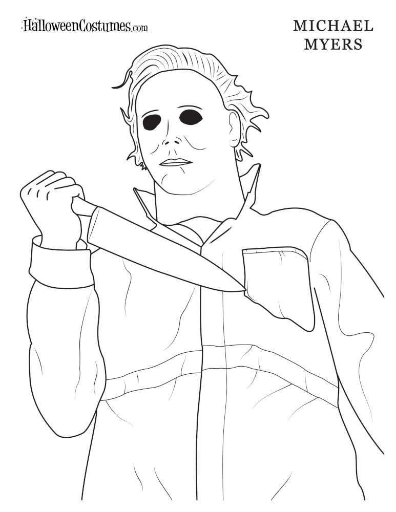 Michael Myers Coloring Page