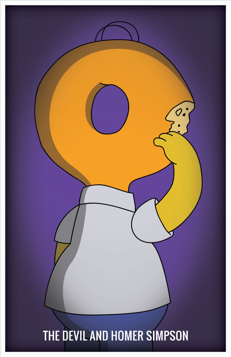 Simpsons Homer Donut Head