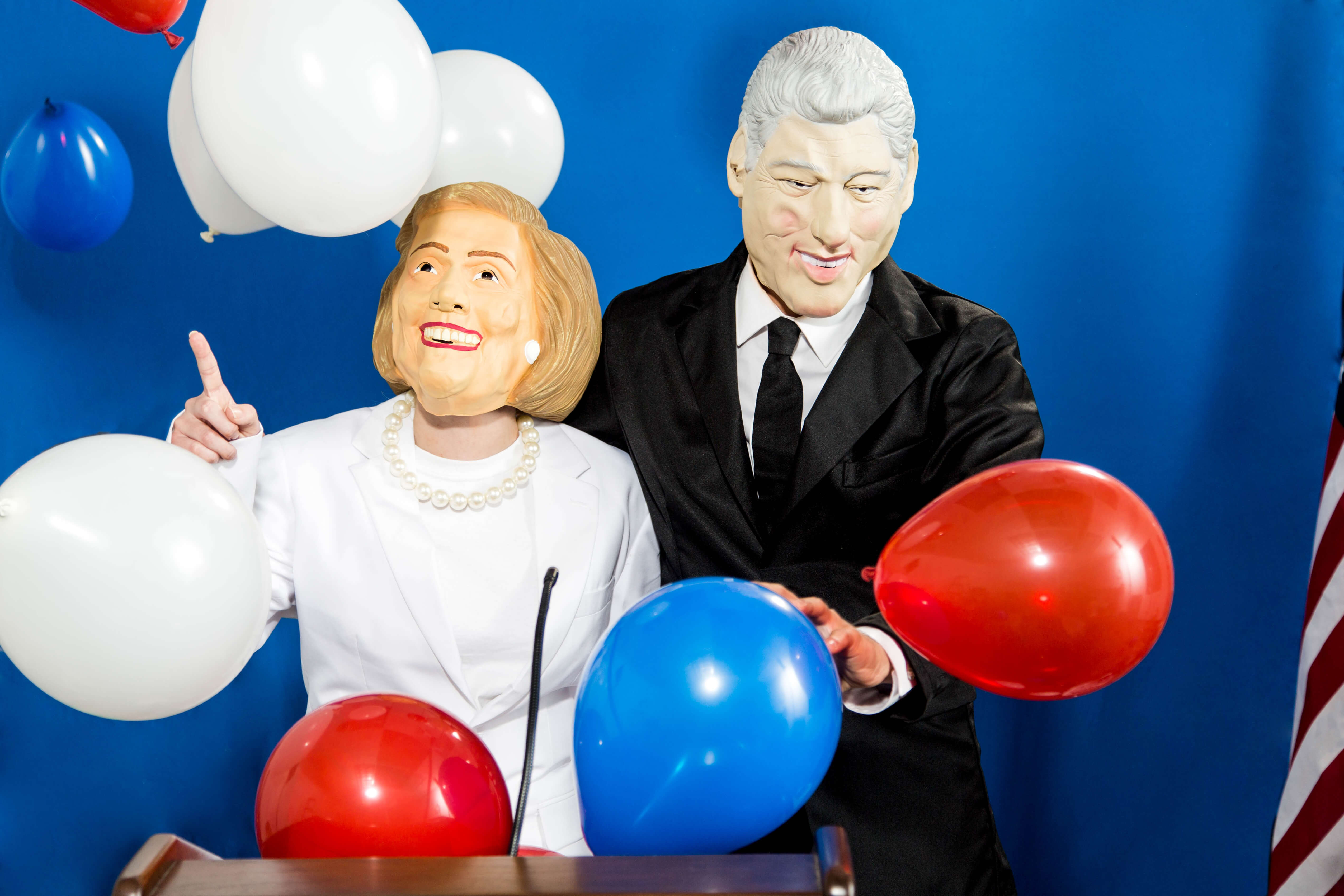 Bill and Hillary Balloon Costume