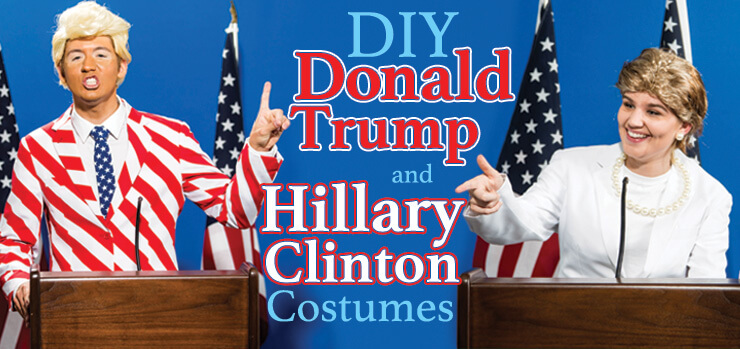 Trump and Hillary DIY Costume