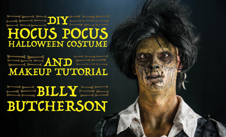  DIY Hocus Pocus Billy Butcherson Halloween Costume and Makeup Tutorial