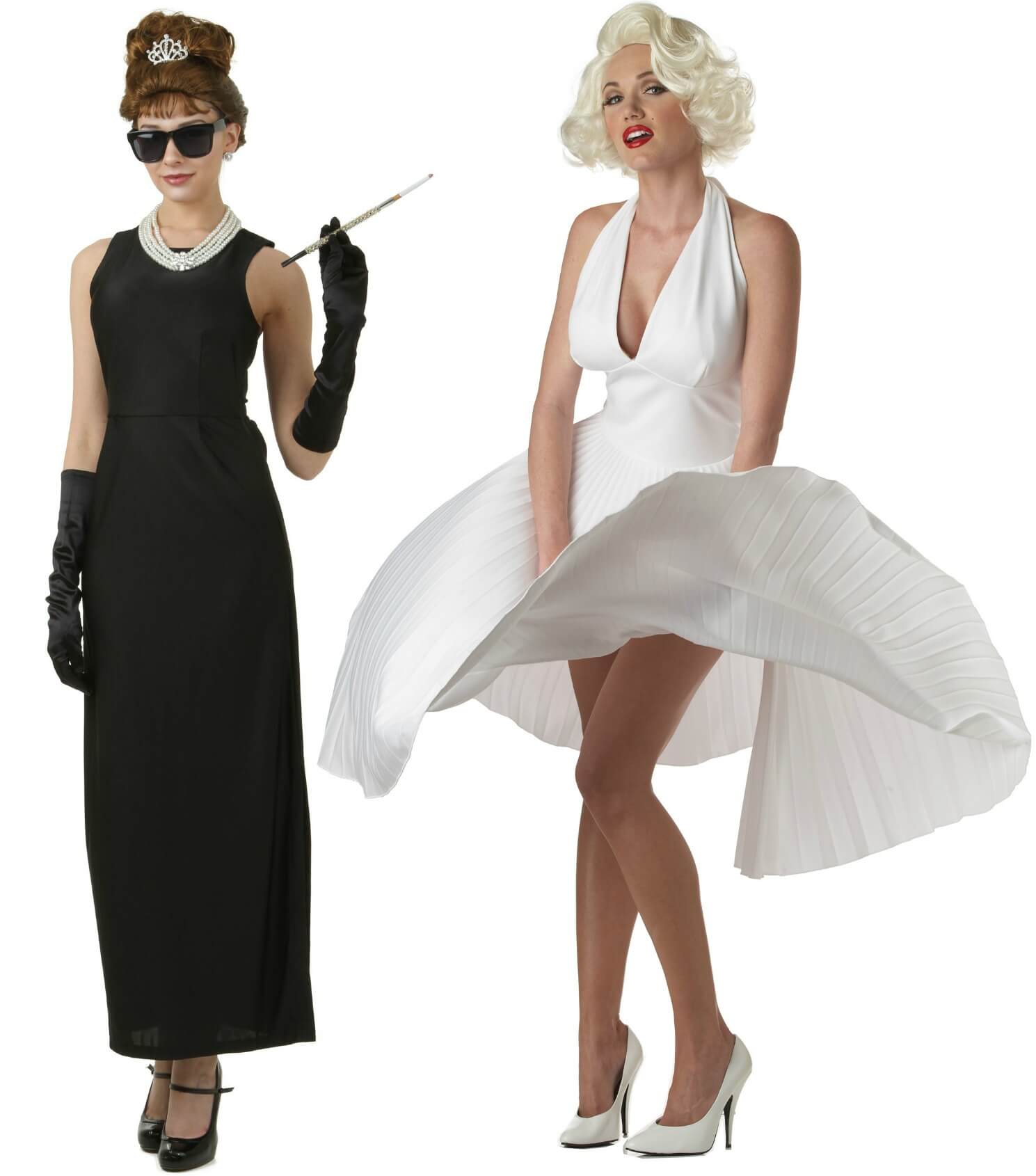 Audrey Hepburn and Marilyn Monroe Costumes