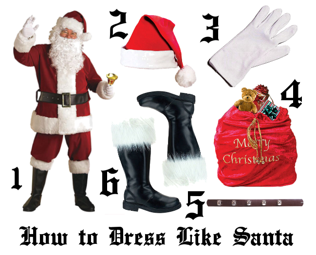 Santa claus shop dress up