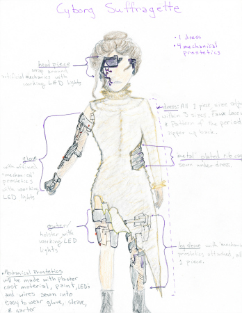 Syborg Suffragette by Jessica Jones