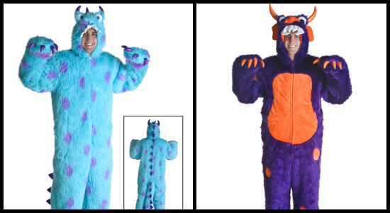 mens 2012 monster costume collage