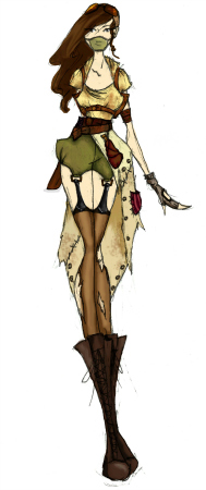 Post Apocalyptic Zombie Fighter by Rachel Elsten