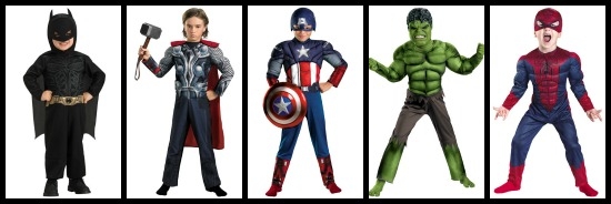 Boys superhero costumes