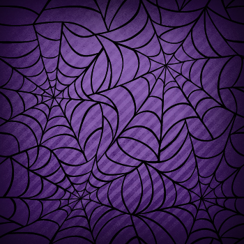 Spider Web Halloween scrapbook paper