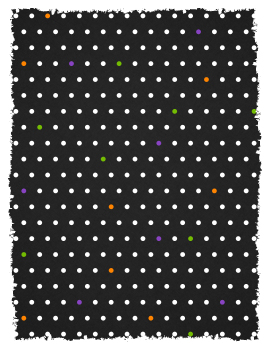 polka dot halloween background