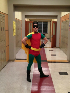 Darren Criss as Robin for Halloween