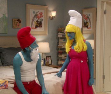 Big Bang Theory Smurfs costumes 2012