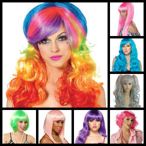 candy colored wigs