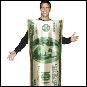 hundred dollar bill costume