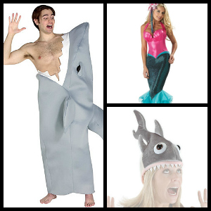 shark attack costume idea
